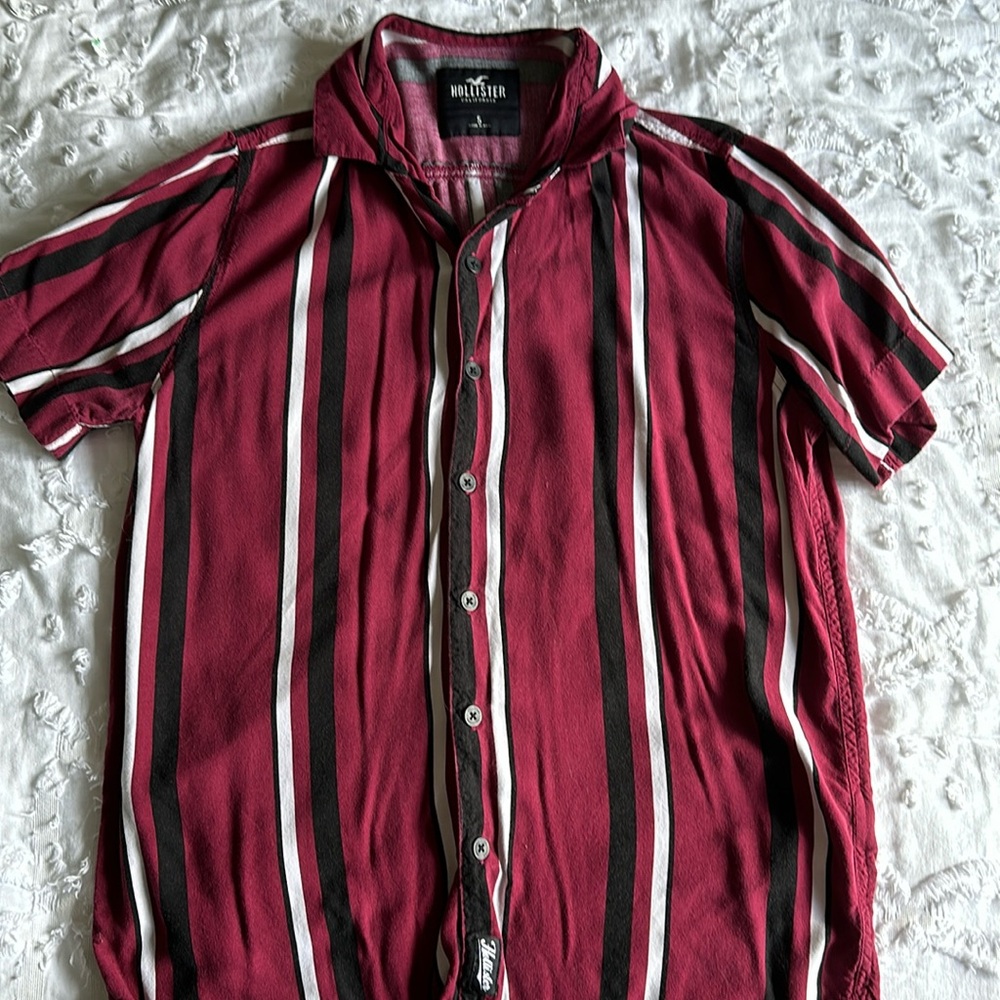 Hollister Casual Dress Shirt - Short Sleeve